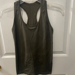 Dark green tank